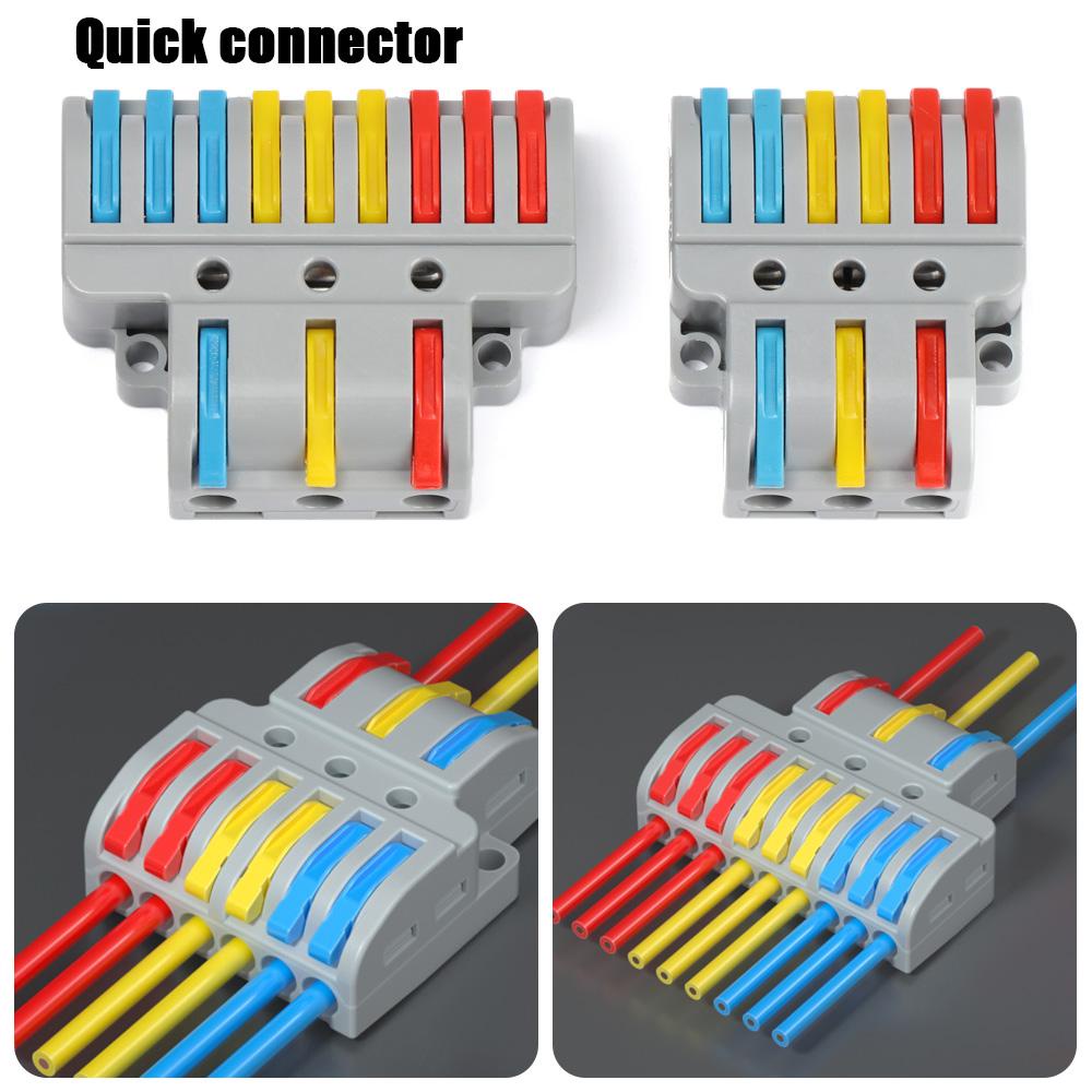 Suyo Quick Wire Connector LT-633 933lampu Led Pembagi Listrik Push-in Conductor