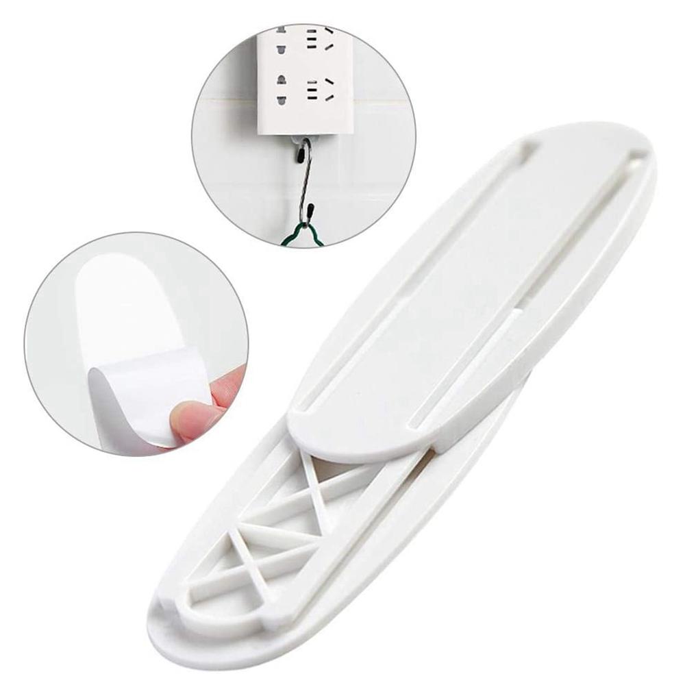 [Elegan] Line Board Holder Rak Dinding Bebas Pukulan Stand Board Router Soket Dinding Holder Rak Tancap Pasang Power Strip Holder