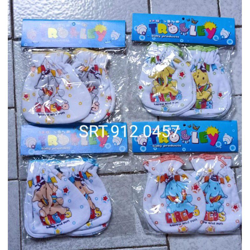 3pcs sarung tangan kaki bayi lucu / sarung tangan bayi set halus