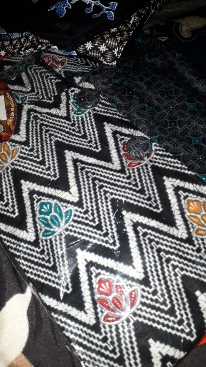 M-l-xl-xxl Batik Tunik Wanita Asj Sa Hrb026 Kenongo Pekalongan Sogan Tulis