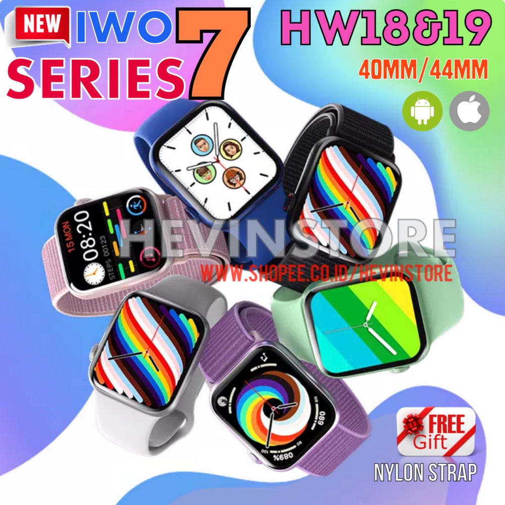 NEW IWO HW18 &amp; HW19 ORIGINAL 40/44MM SERIES 7 SMARTWATCH