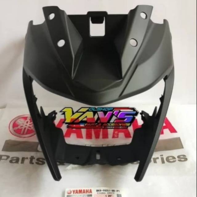BATOK DEPAN COVER LAMPU DEPAN YAMAHA NEW VIXION R LED HITAM DOFF ORIGINAL