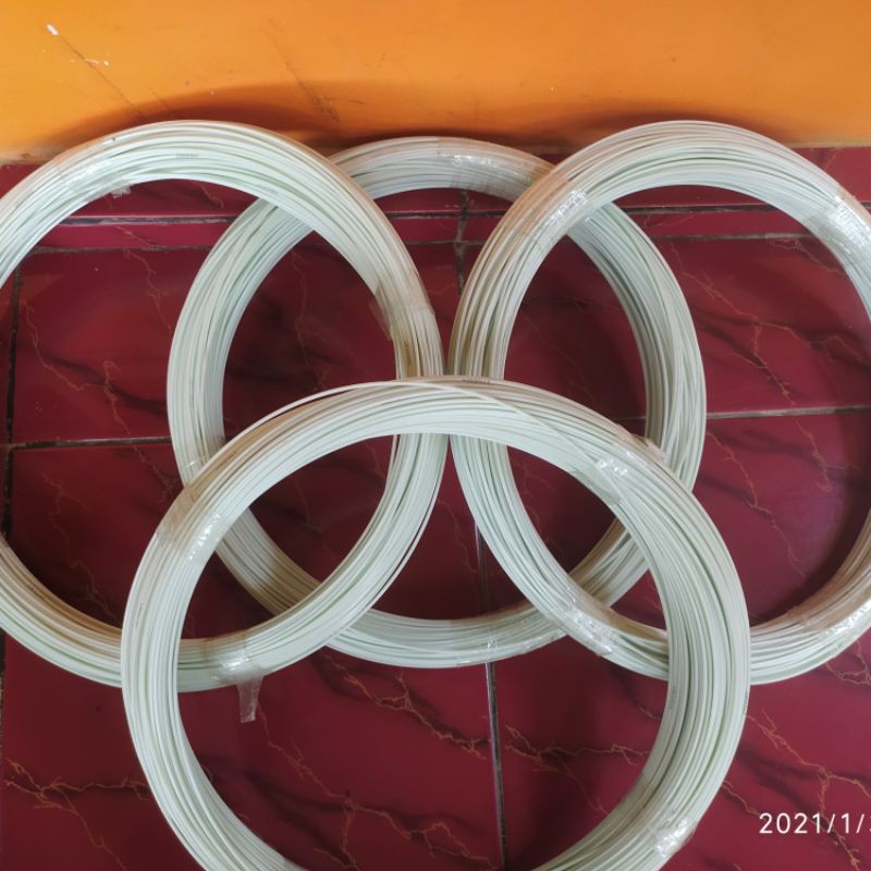 JERUJI FIBER Putih susu 2 mm Untuk Kandang Burung Putih Susu