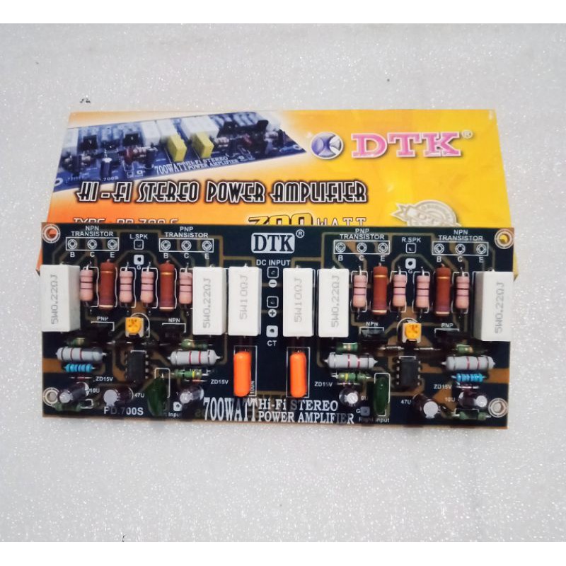 GROSIR HI-FI Stereo Driver Power Amplifier 700 WATT DTK PD 700 S **