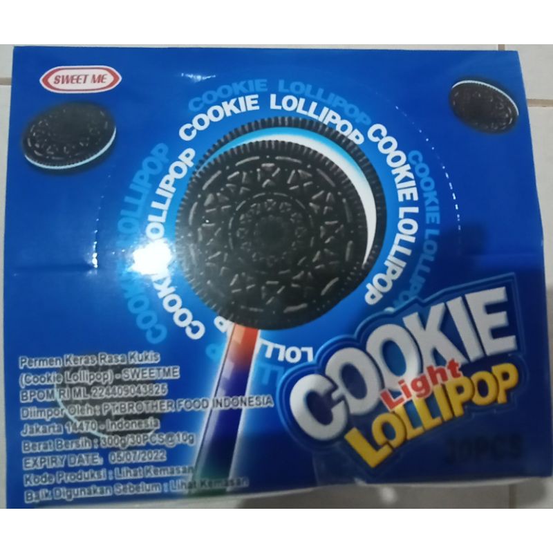 Permen Cookie Light Lollipop / Permen nyala / Permen Oreo