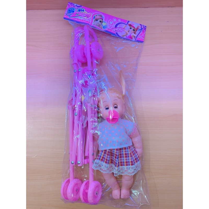 lovely baby dot b760 / semua boneka bisa nangis  / bayi dot / boneka bayi-DORONGAN + BAYI 821