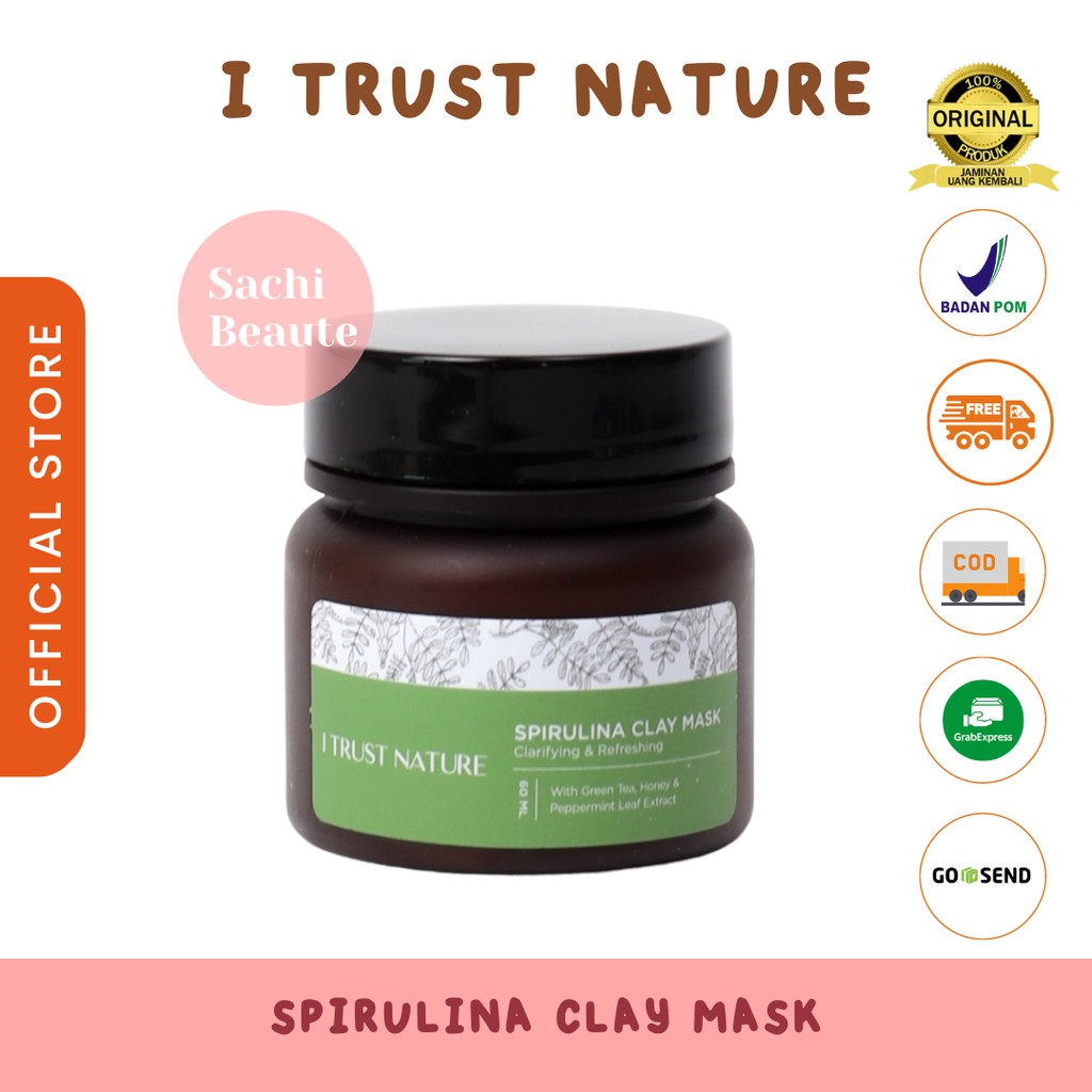 I TRUST NATURE Spirulina Clay Mask - Clarifying &amp; Refreshing