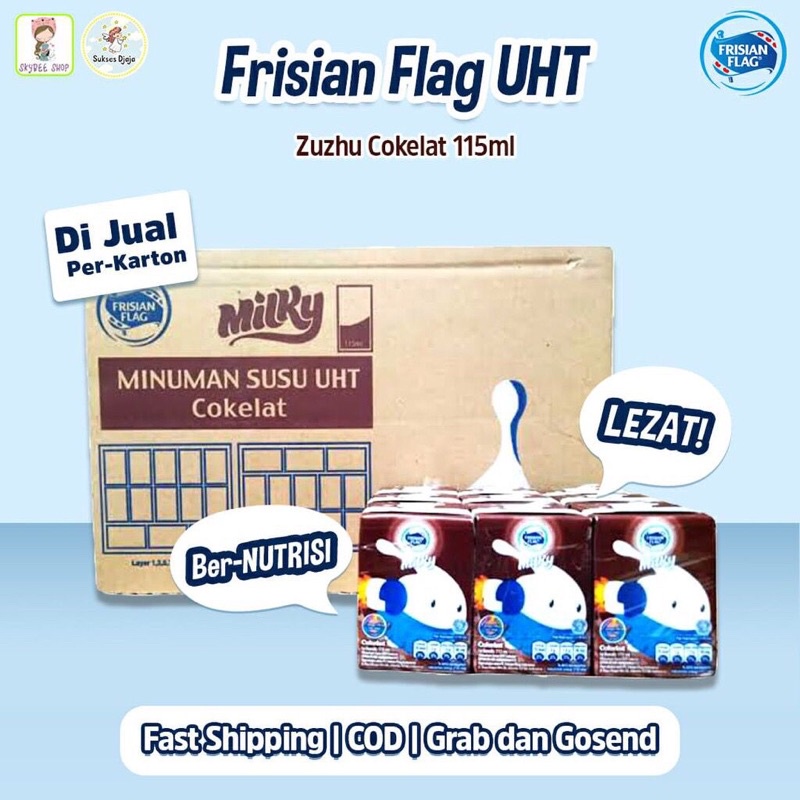 

Susu Frisian Flag UHT per karton isi 36