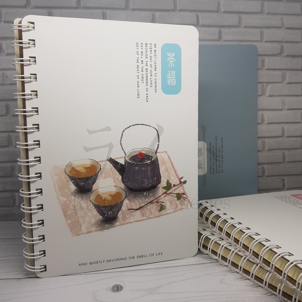 

Notebook Hard Cover Ring Book With Food Motive