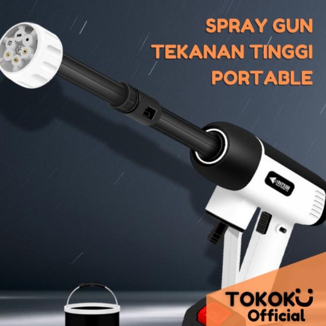 Water Gun Spray MOBIL MULTIFUNGSI /6 Tipe Nozzle Portable