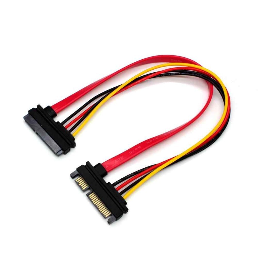 Kabel Extension SATA 22 Pin Male to Female SATA 7 + 15 pin 50cm