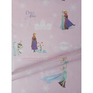 TERMURAH WALLPAPER DINDING STICKER 10M FROZEN PINK TERMURAH WALLPAPER DINDING STICKER 10M FROZEN PINK