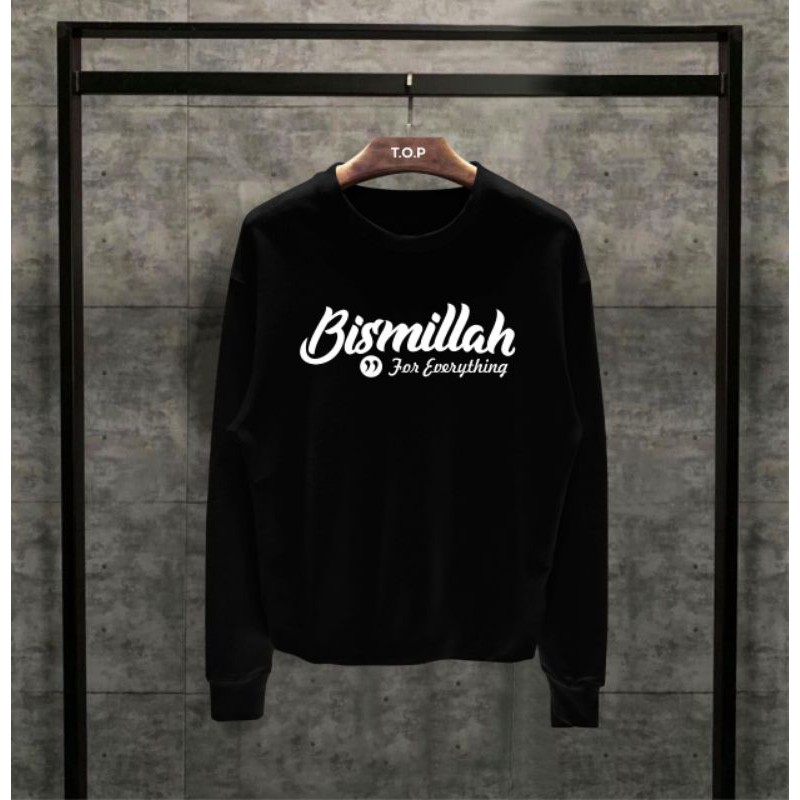 T-SHIRT BAJU KAOS DISTRO BISMILLAH HITAM