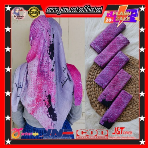 MOTIF KOREA/JILBAB MOTIF KOREA/HIJAB AKSARA/VOAL AKSARA/HIJAB AKSARA JAWA