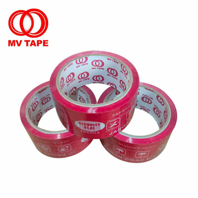 

LAKBAN FRAGILE MERAH 45MM x 72 YARD
