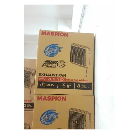 Maspion Exhaust Fan / Kipas Angin Hisap Dinding 8&quot; (20cm) MV-200NEX