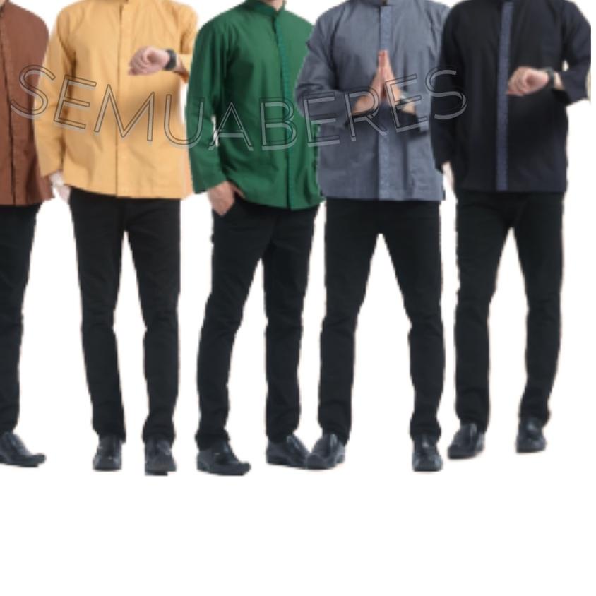 ♜ Baju Koko Wadimor Tangan Lengan Panjang Jumbo Busana Muslim Pria Takwa Taqwa Putih Katun Jumbo ♛