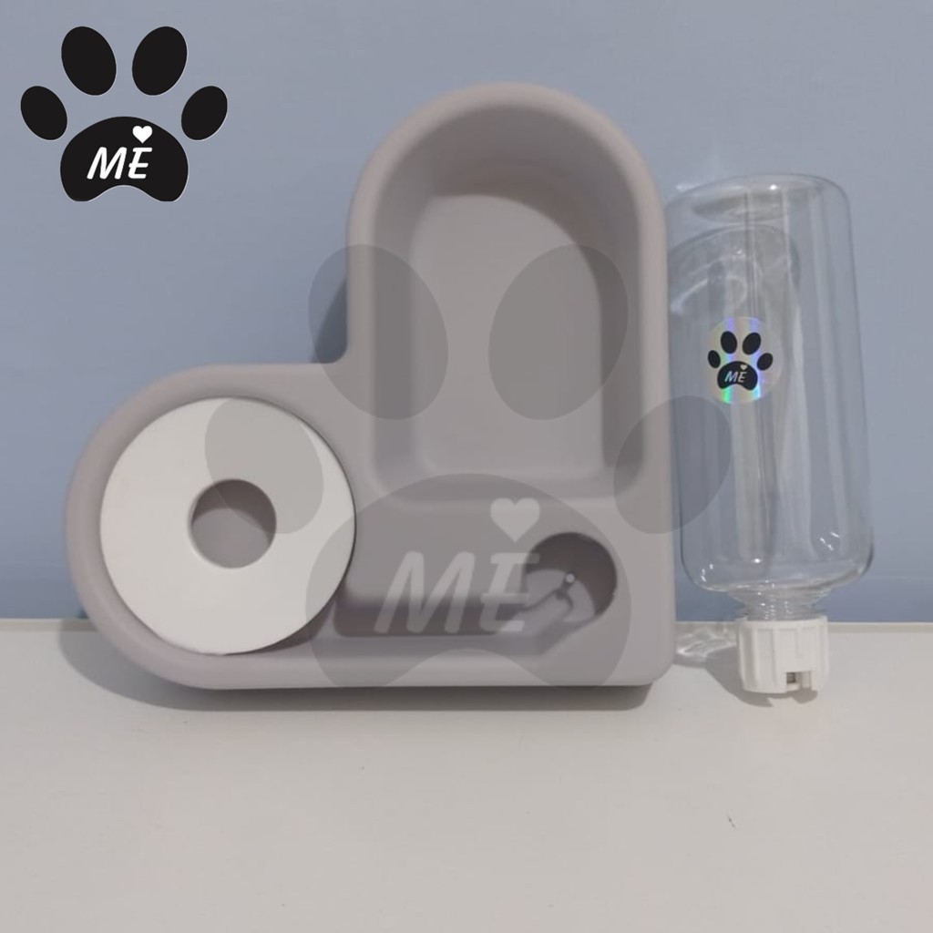 Pet Bowl &quot;LOVE ANTI GORES&quot; With Bottle For Cat &amp; Dog