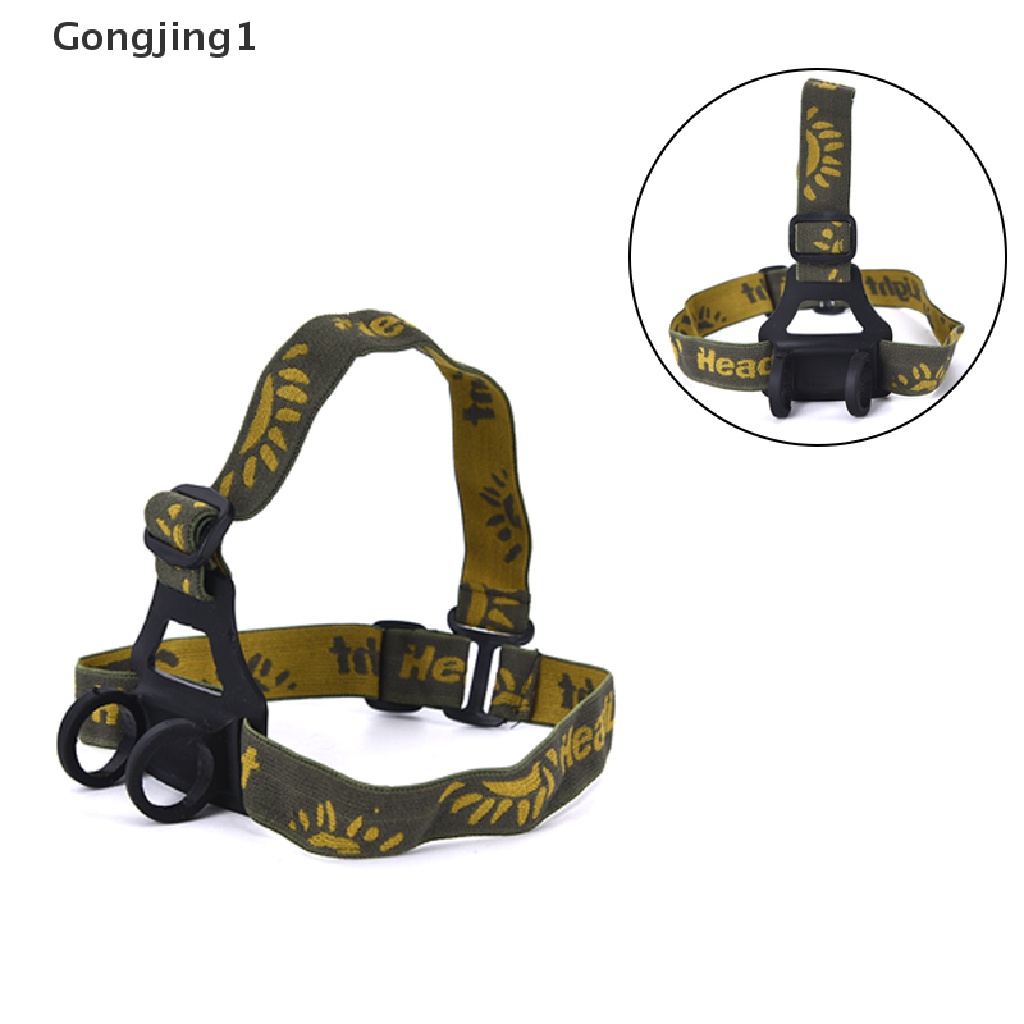 Gongjing1 Strap Kepala Holder Lampu Senter Untuk Sepeda