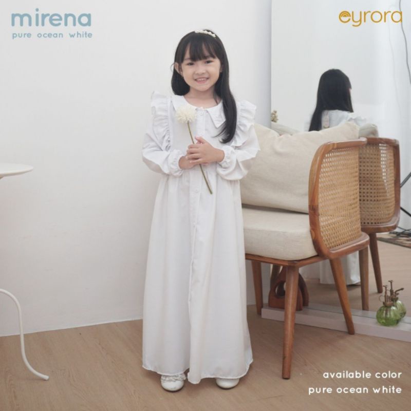 Gamis manasik anak Gamis putih polos bahan toyobo dress putih anak. mirena eyrora series by paku pay