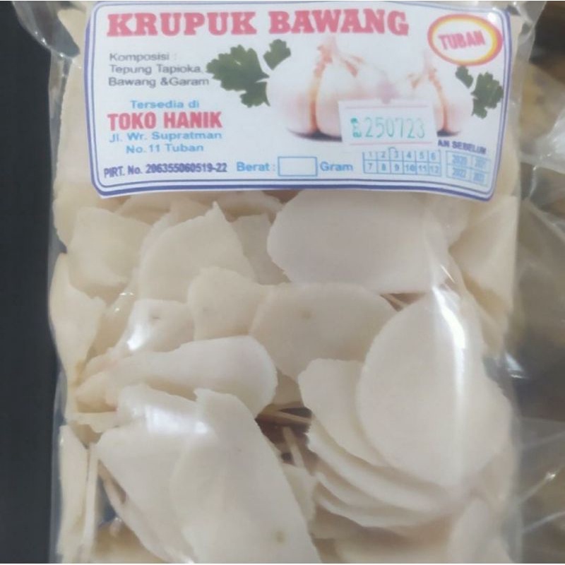 

Kerupuk bawang khas Tuban 500 g