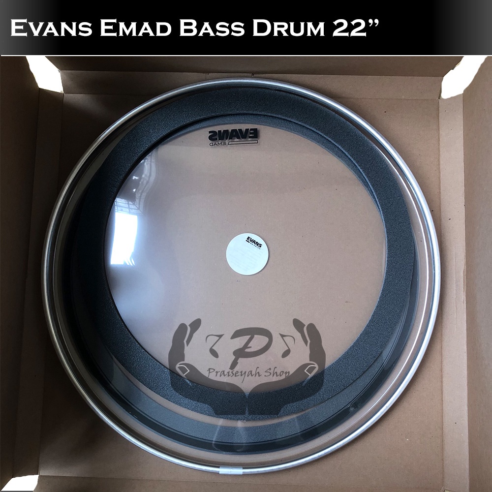 Head Drum Evans EMAD Batter Clear Bass 22 Inch (Batter / Head Dalam)