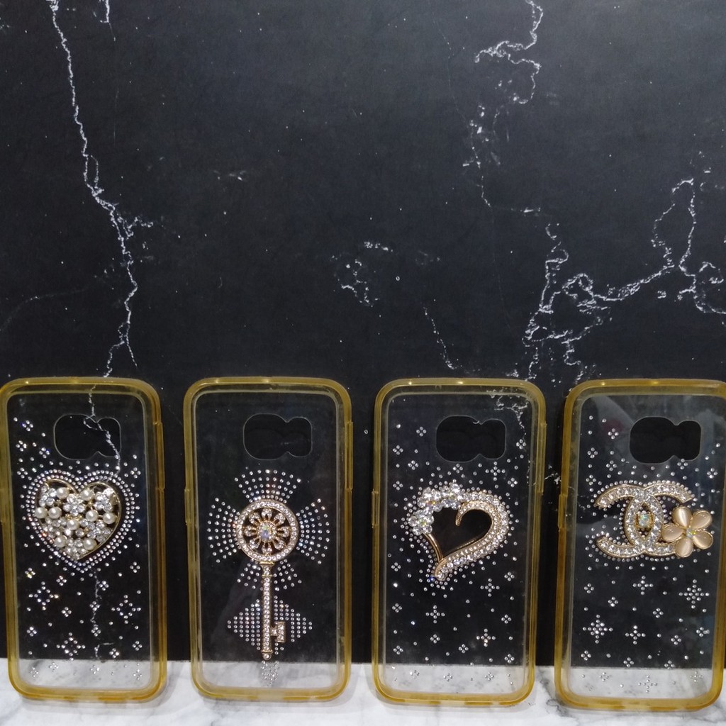 Case Bening Samsung S6 Edge - Hardcase Bening Timbul Samsung S6 Edge