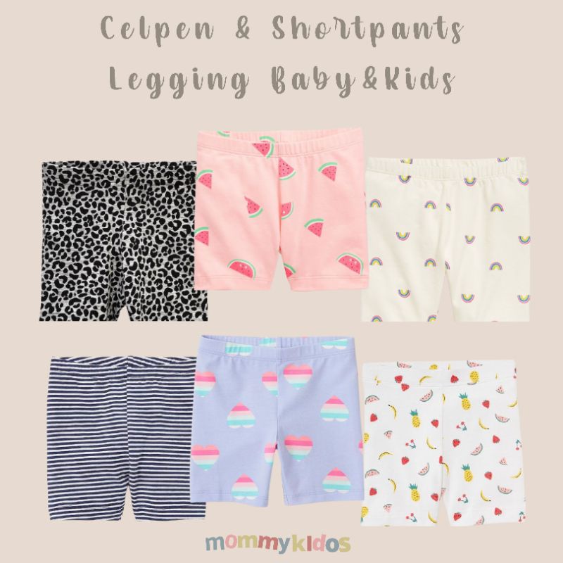(RANDOM) Celana Pendek Short Anak Perempuan / Legging Pendek Anak / Short Pants Anak / Strit Anak