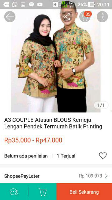 Maura Couple - Sania Ruffle Batik Couple Ori Ndoro Jowi Dnt Garansi Termurah Shopee -