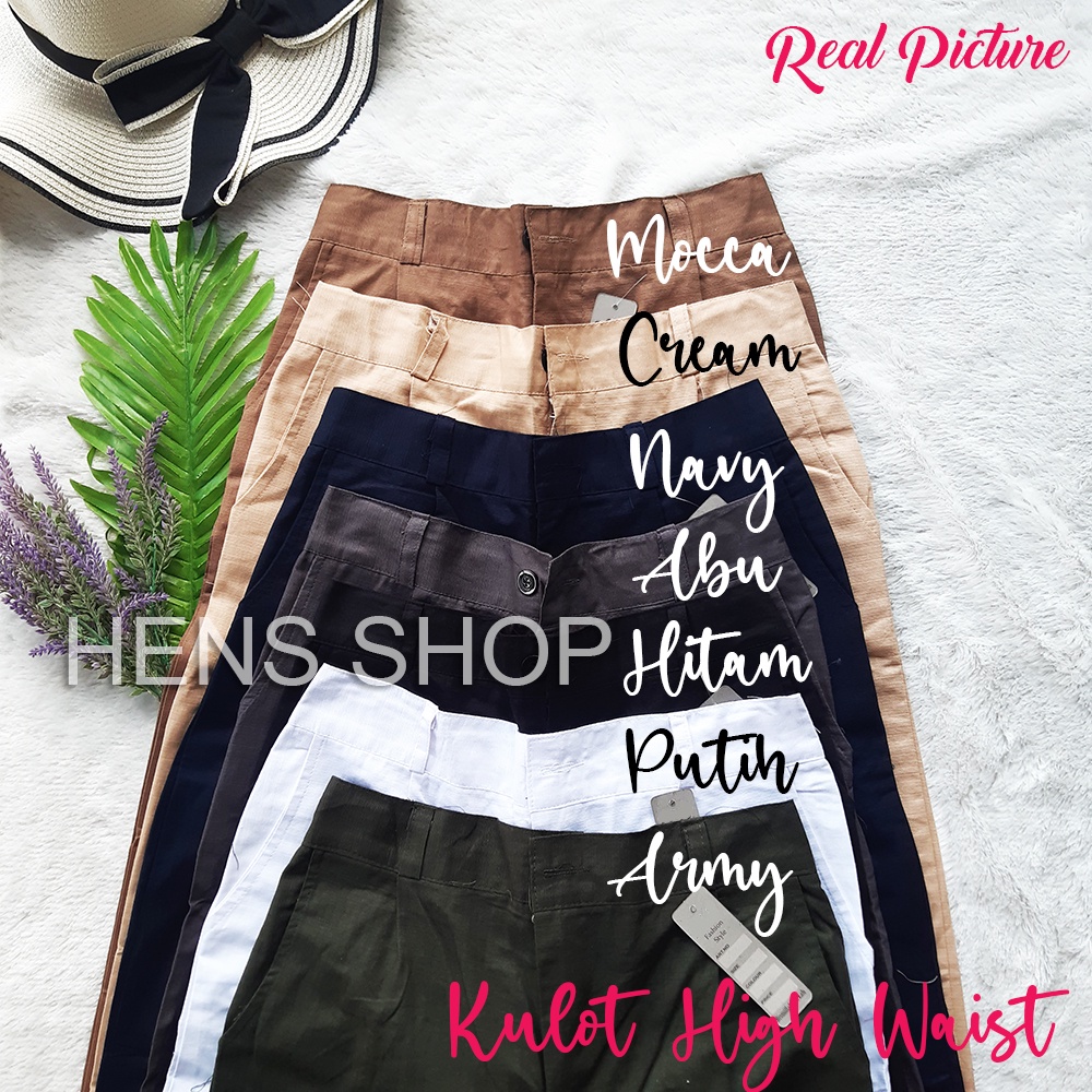 CELANA KULOT HIGH WAIST | KULOT HW BAHAN NYAMAN