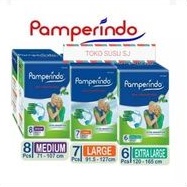 PAMPERINDO POPOK DEWASA PEREKAT DIAPERS M8 L7 XL6/M 8/L 7/XL 6