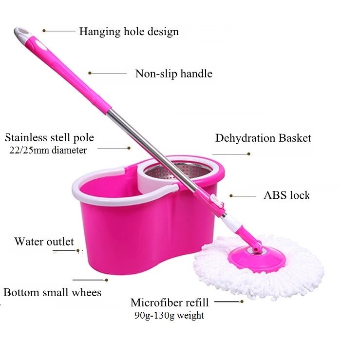Spin Mop 360 Rotate SPIN MOP ALAT PEL PRAKTIS/ALAT PEL MURAH / ALAT PEL LANTAI ( SHENARHOUSEHOLD