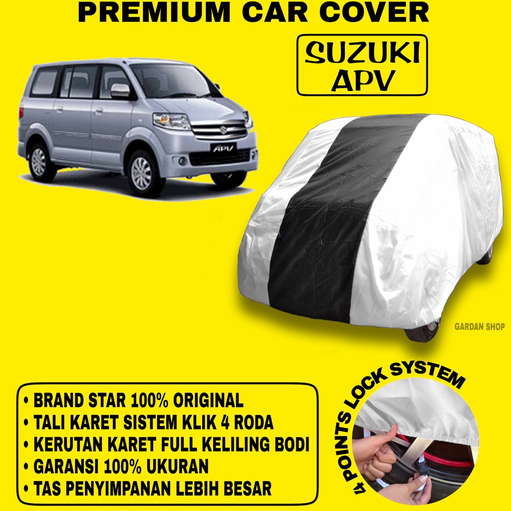 Body Cover SUZUKI APV SILVER HITAM Penutup Bodi Mobil Suzuki Apv Waterproof PREMIUM