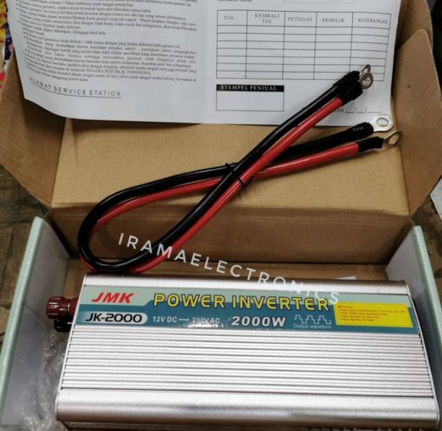 (NON COD) Power Inverter 2000 Watt JMK 2000va Pengubah Daya Arus DC ke AC