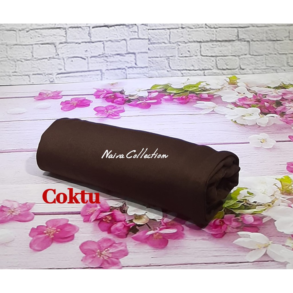 Rok Panjang Spandek All Size Wanita Muslim Murah Bahan Jersey Licin Soft  Best Seller Bisa Cod-Coklat