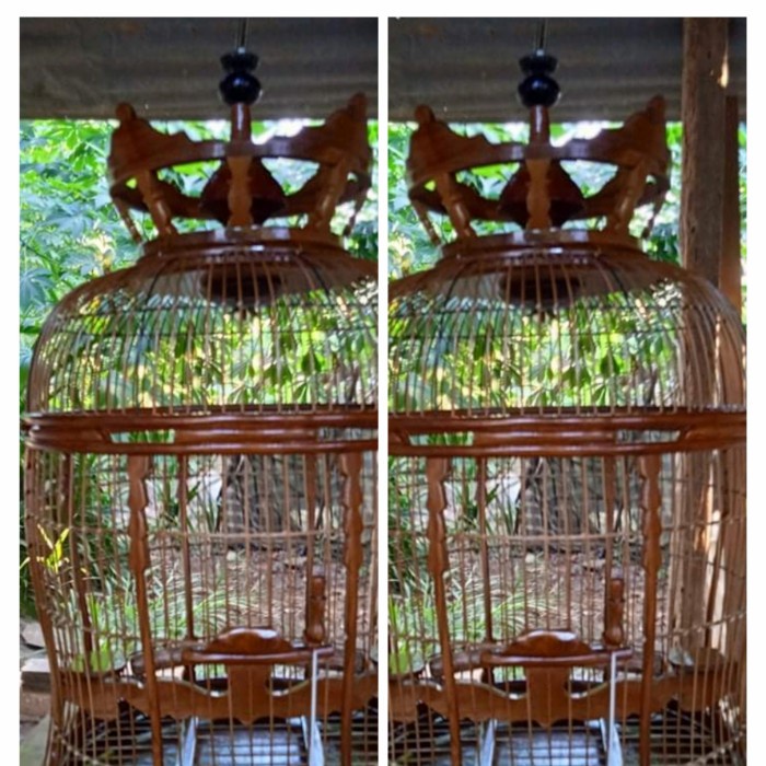 Sangkar Kandang Burung Perkutut Kayu Jati