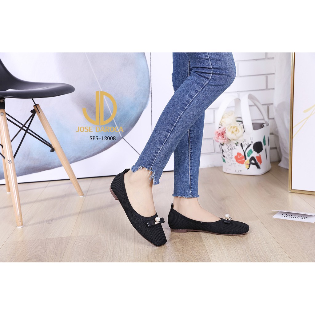 IMPORT JOSE DAROCA BLX0527 Sepatu Flat Shoes Murah Wanita Cewek Batam Hitam Pink Coklat