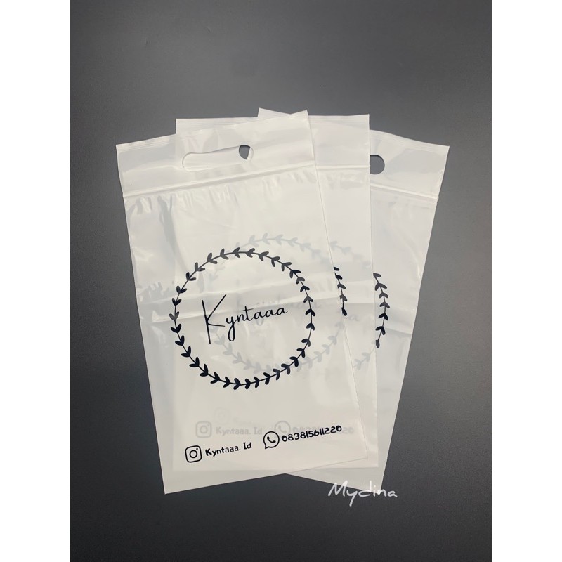 

Plastik Ziplock / Plastik Distro / Klip Pond uk. 20x30 CM - Sablon 1 Sisi 1 Warna