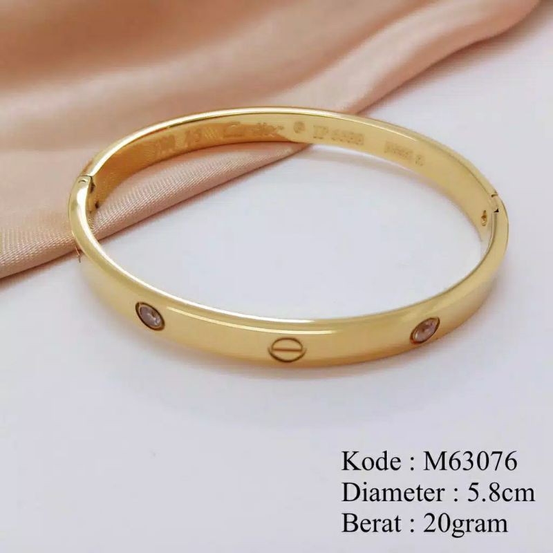 SALE GELANG TITANIUM FASHION CARTIER (ada mata) cap 750 best seller