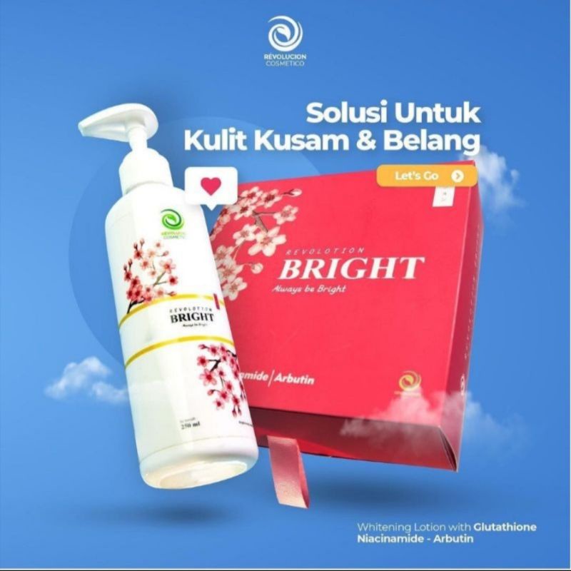 REVOLUTION BRIGHT BODY LOTION TERBAIK PENCERAHKAN KULIT ORIGINAL 100%