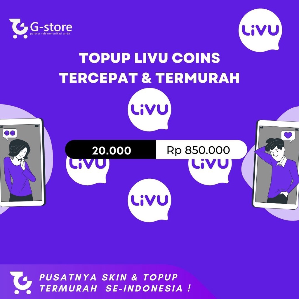 Topup LiVU 20.000 - LiVU Coin Topup - Coin LiVU Murah - Topup Coin LiVU TERMURAH 20.000