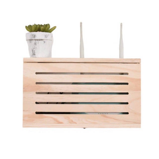 Kotak Wifi Rak Router Wifi Kotak Penyimpan Wifi Booster TV Rak Dinding Hiasan Dinding Premium