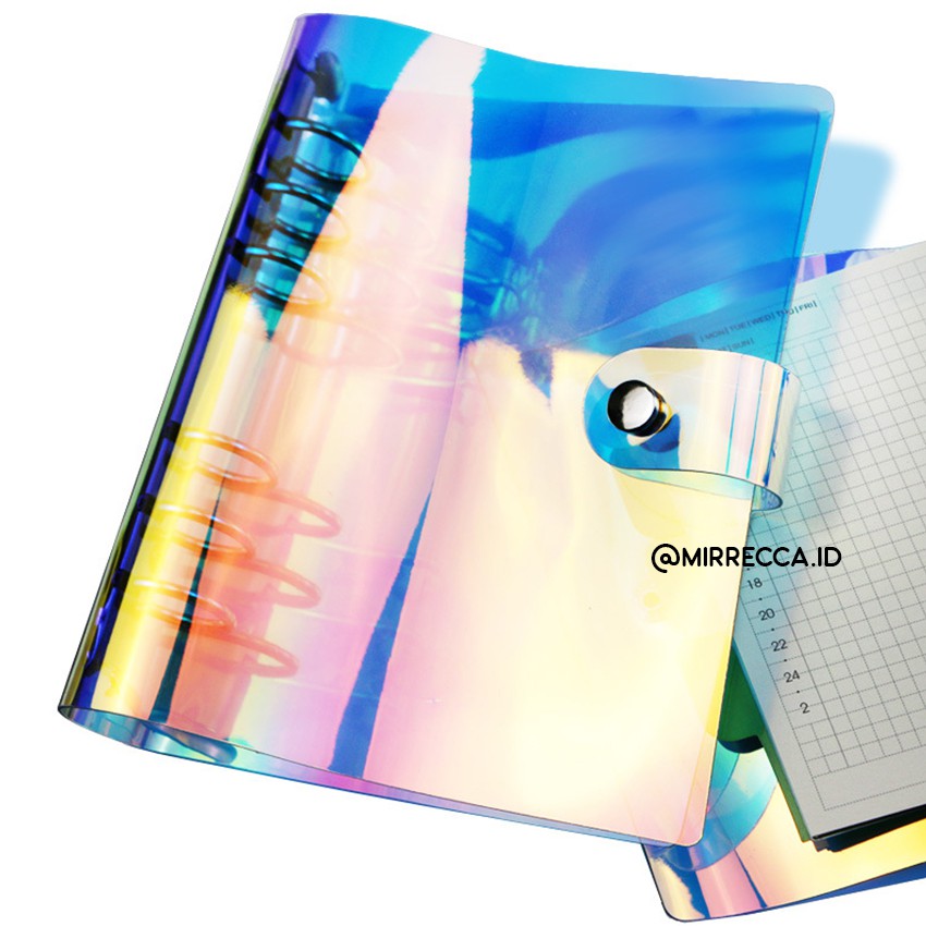 

SOFT COVER PLASTIC BINDER A5 - 6 RING - TRANSPARENT LASER