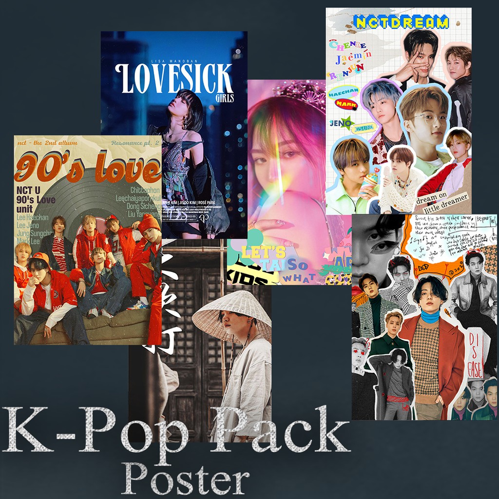 

POSTER AESTHETIC K-POP PACK UKURAN A5 ART PAPER (TEBAL) AUTAG3