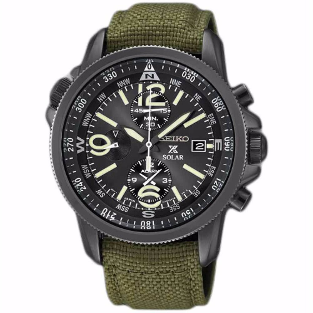 Dijual Seiko SSC295P1 Prospex Solar Military Chronograph Murah