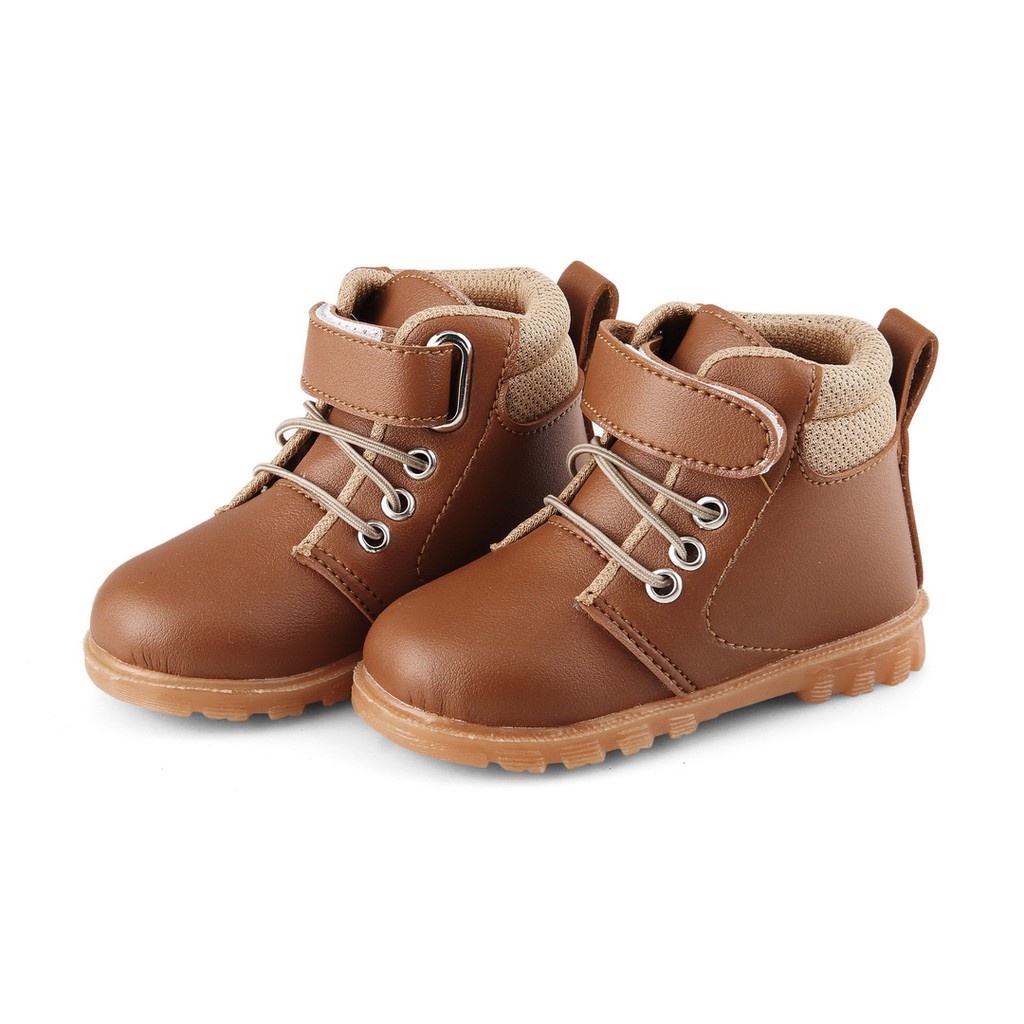 sepatu boot anak doctmart usia 1 2 tahun keren DK TAN