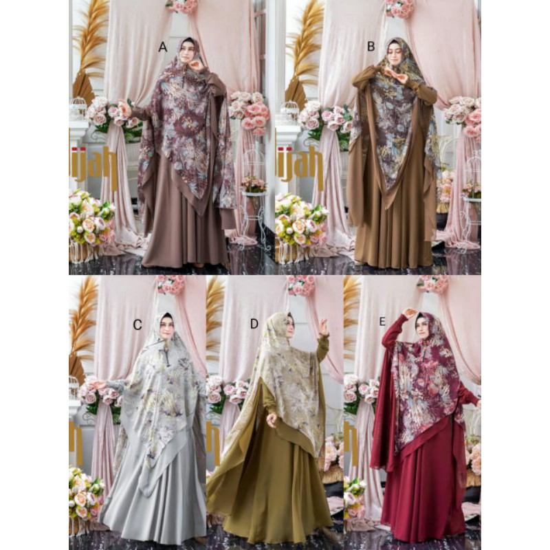 DIJAH 265 GAMIS SYARI ORIGINAL GAMIS SYARI TERBARU SET SYARI
