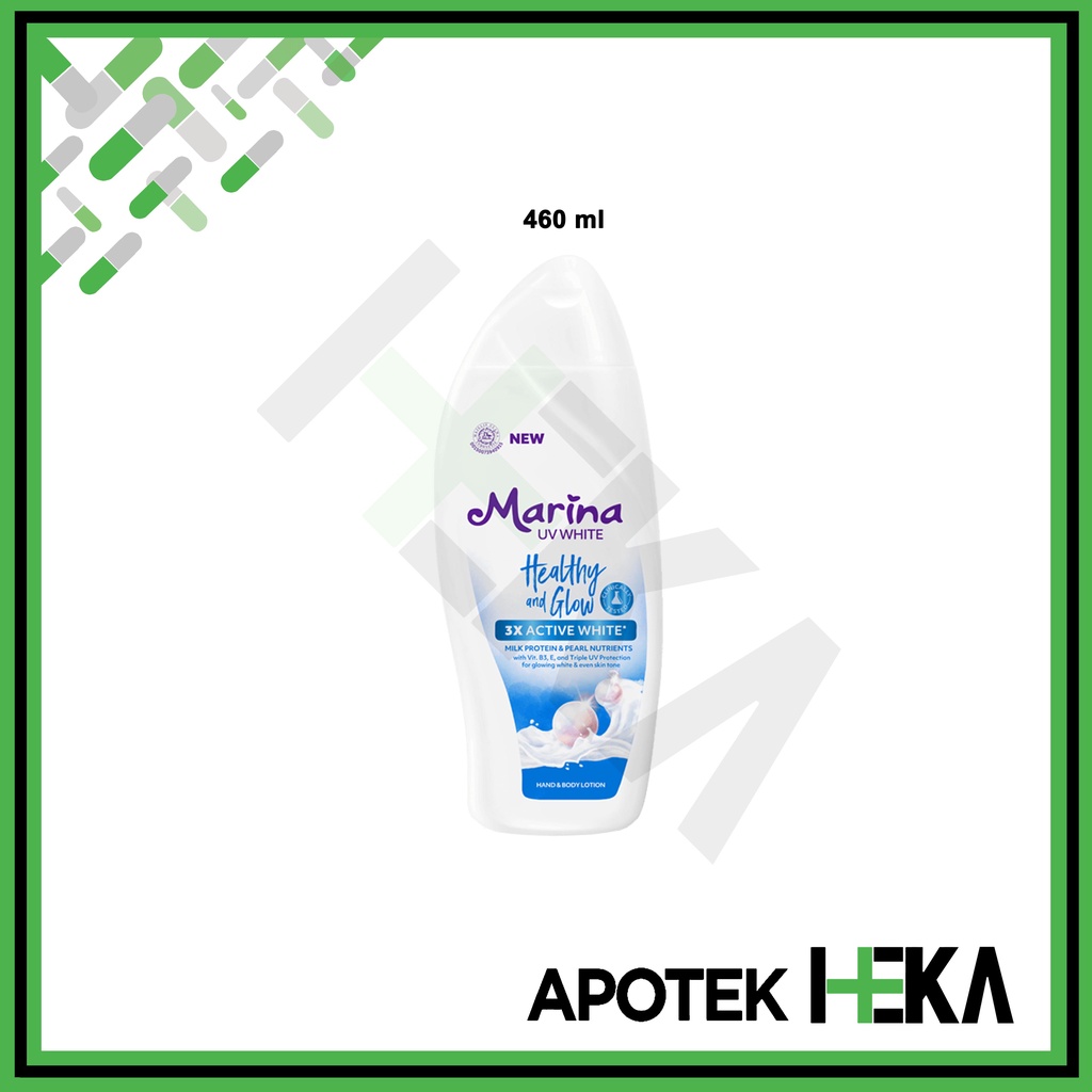 Marina Handbody Lotion UV White Healthy and Glow - Milk Protein (SEMARANG)