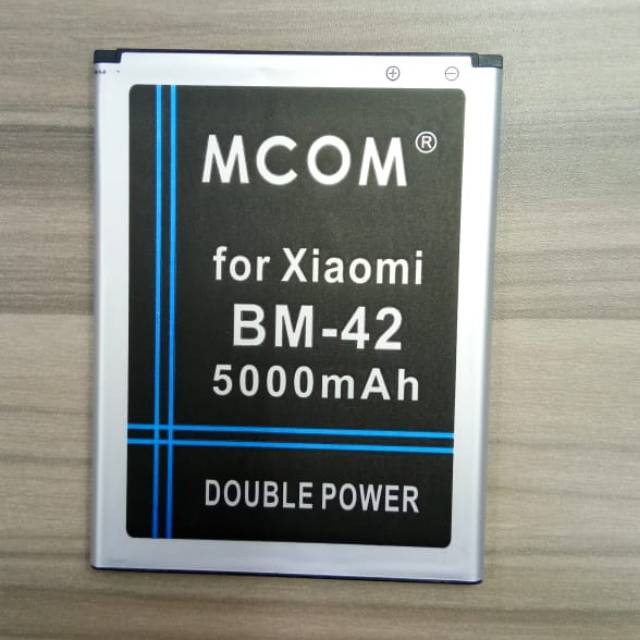 Battery Batre Baterai Double Power Mcom Xiaomi Mi Note 1 Redmi Note 1 BM-42 BM42 BM 42