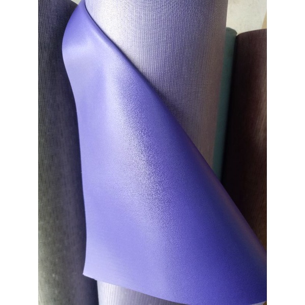 KULIT SINTESIS/KULIT IMITASI MOTIF POLOS bisa buat perlak bayi-Unggu muda